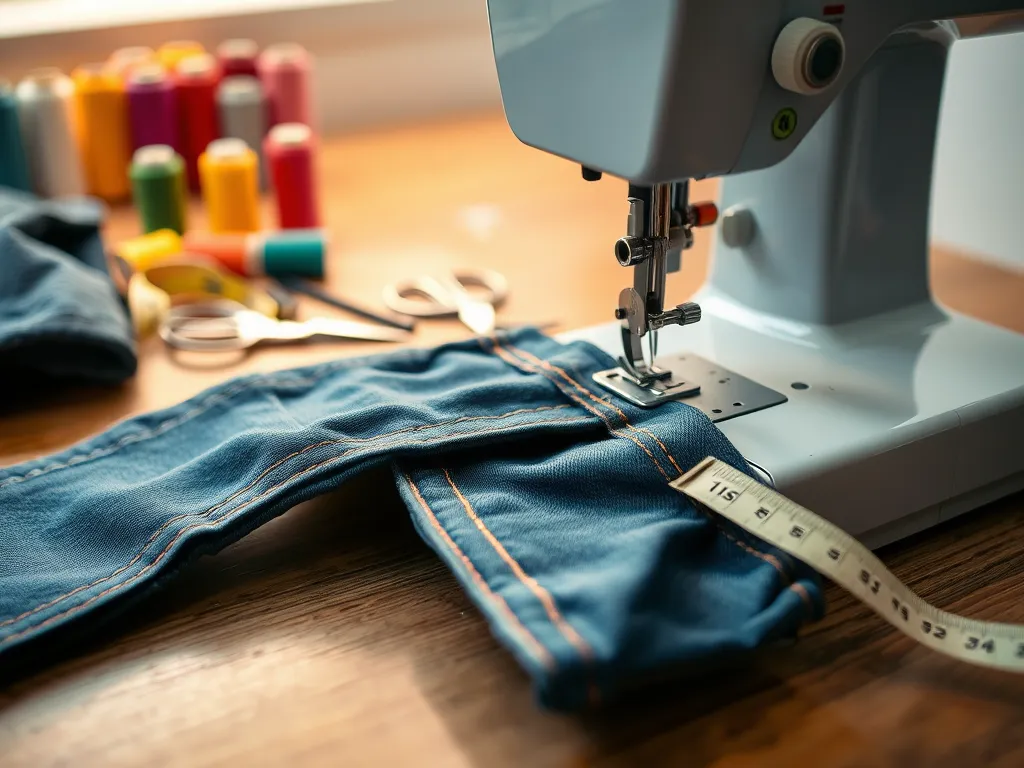 Jak zwęzić spodnie na całej długości?