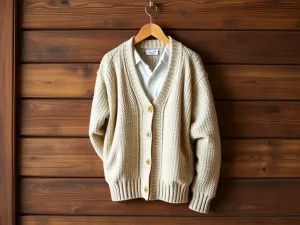Stylizacje z klasycznym swetrem typu cardigan