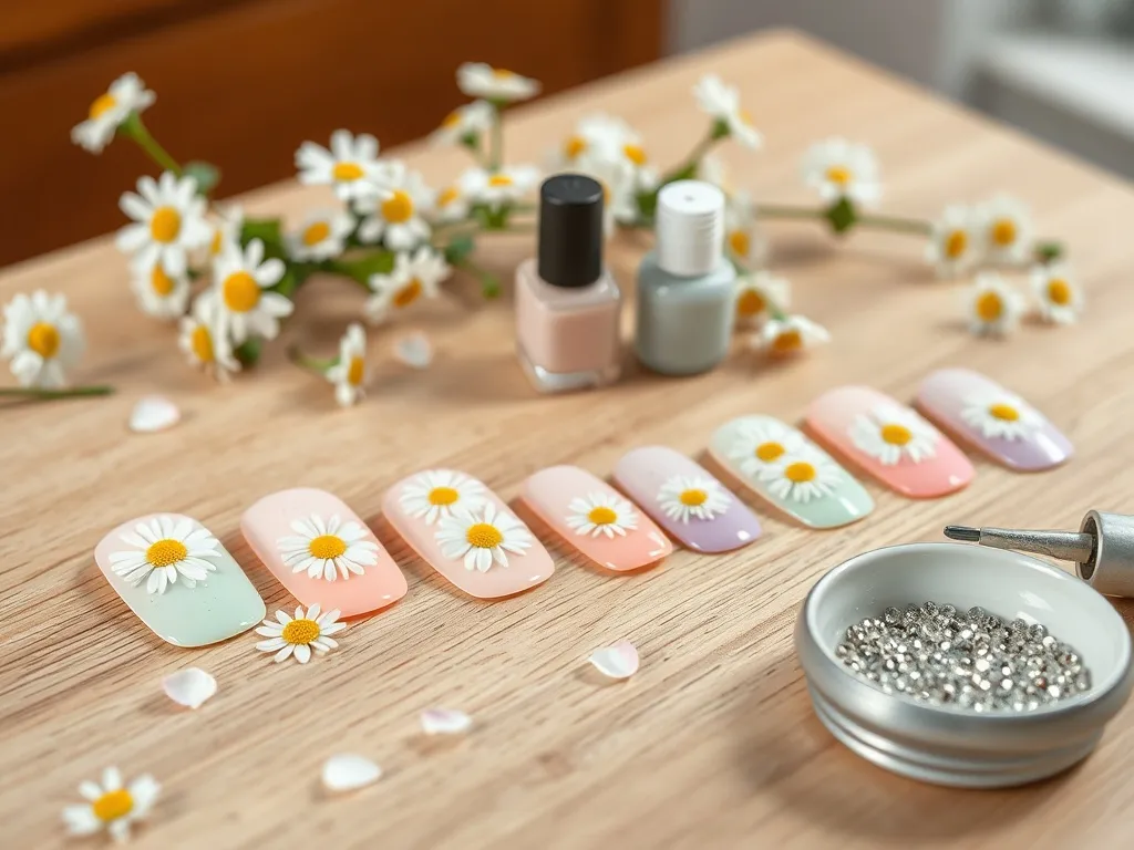 Paznokcie w stokrotki: inspiracje i proste zdobienia