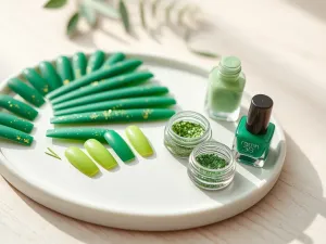 Paznokcie zielone z brokatem – inspiracje i porady