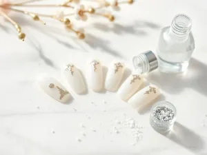 Paznokcie mleczne z brokatem – inspiracje i stylizacje