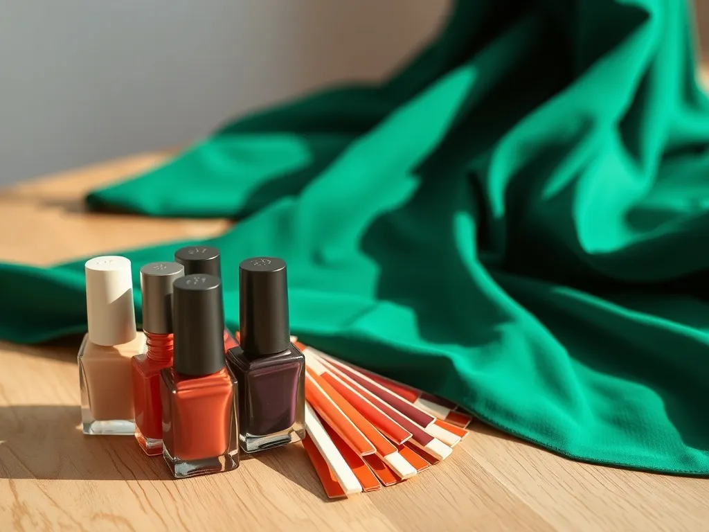 Jaki kolor paznokci do zielonej sukienki?